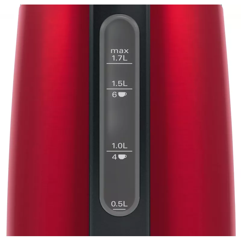 Bosch TWK3P424 rýchlovarná kanvica 1,7 L 2400 W sivá, červená