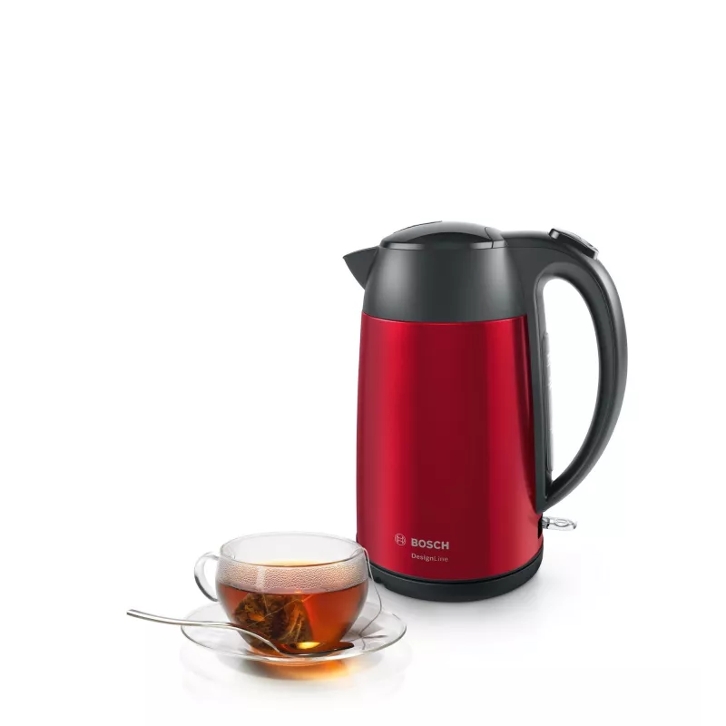 Bosch TWK3P424 rýchlovarná kanvica 1,7 L 2400 W sivá, červená
