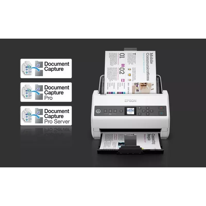 Epson DS-730N podávačový skener 600 x 600 DPI A4 čierny, sivý