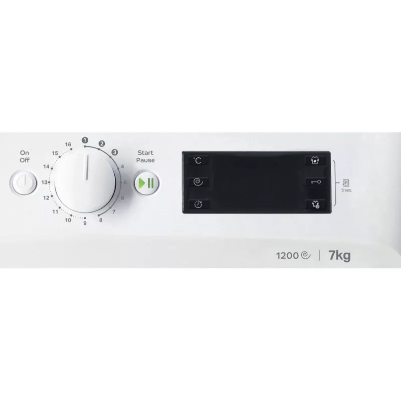 Indesit MTWE 71252 WK EE práčka s predným plnením 7 kg 1151 ot/min biela