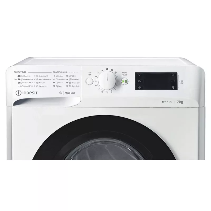 Indesit MTWE 71252 WK EE práčka s predným plnením 7 kg 1151 ot/min biela
