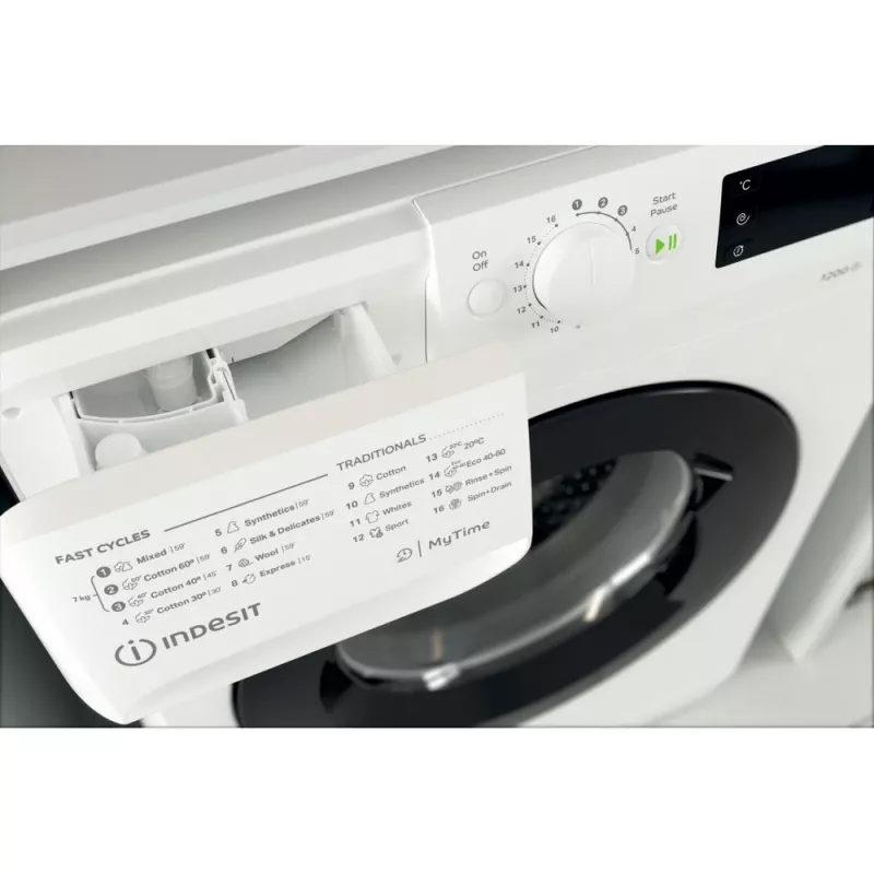 Indesit MTWE 71252 WK EE práčka s predným plnením 7 kg 1151 ot/min biela