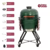 Keramický kamado gril TUNABONE Classic 23 palcov (veľkosť L) zelená