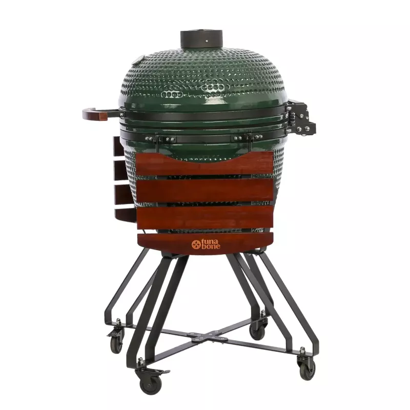 Keramický kamado gril TUNABONE Classic 23 palcov (veľkosť L) zelená