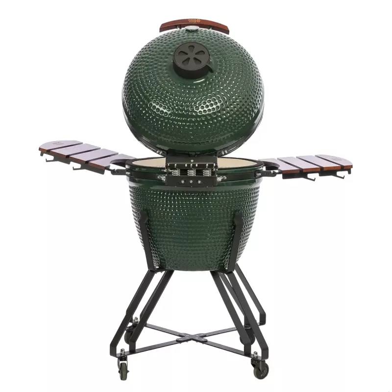 Keramický kamado gril TUNABONE Classic 23 palcov (veľkosť L) zelená