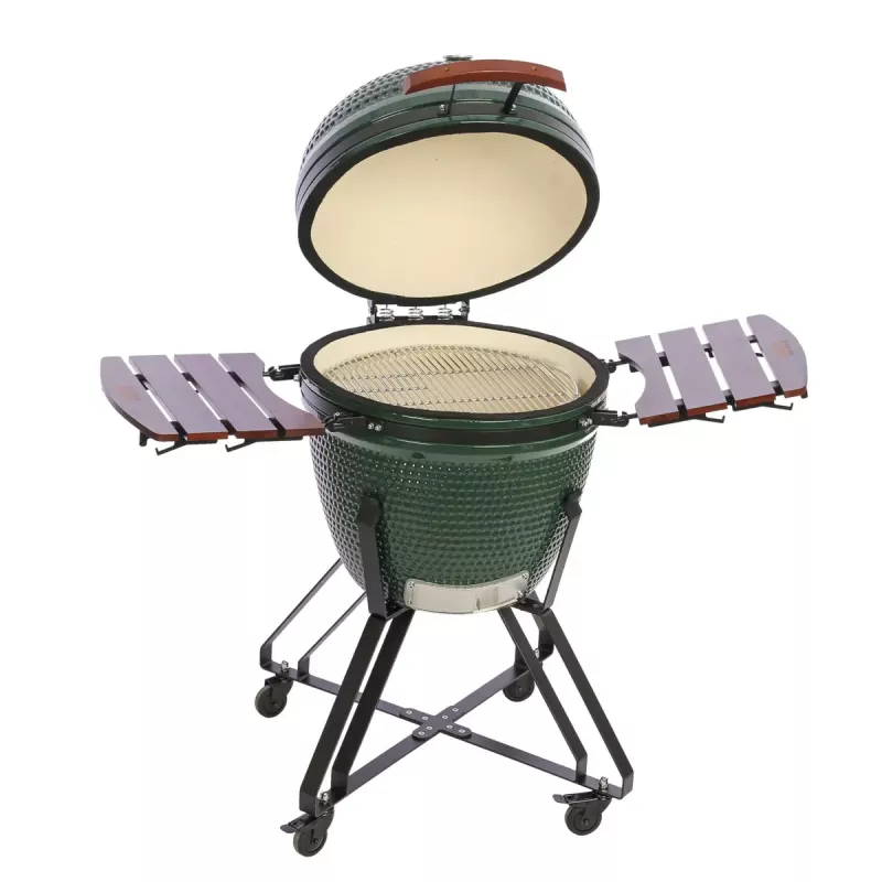 Keramický kamado gril TUNABONE Classic 23 palcov (veľkosť L) zelená