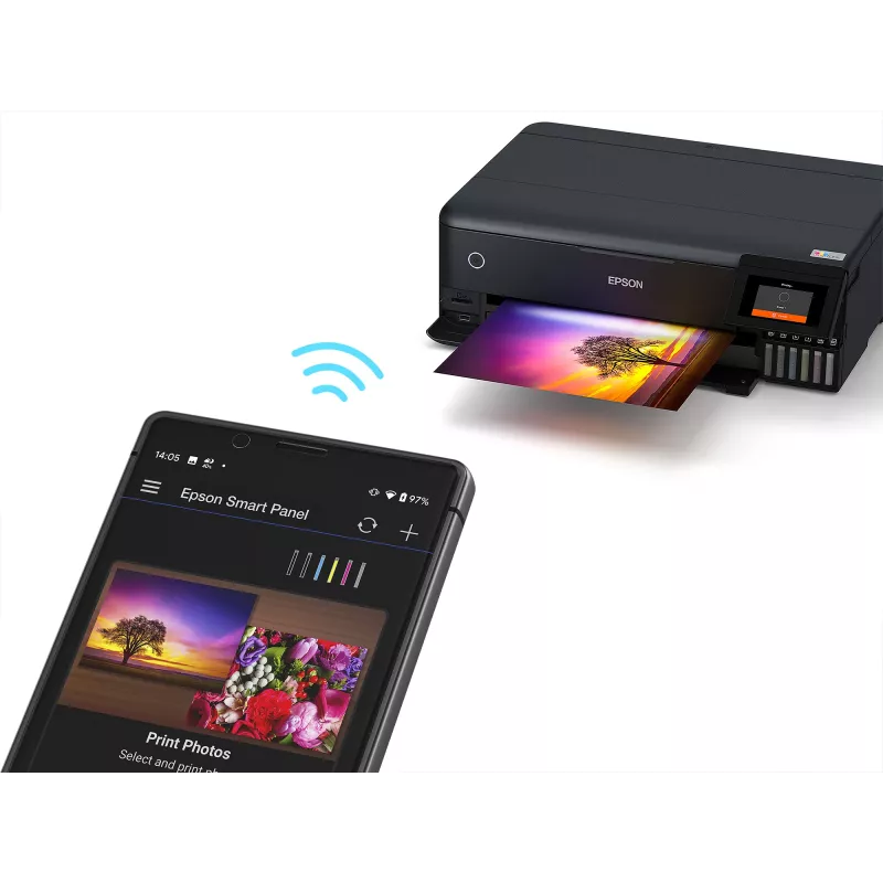 Multifunkčná atramentová tlačiareň Epson EcoTank L8180 — A3+, farba, 5760x1440 DPI, 32 ppm, duplex, Wi‑Fi, Ethernet