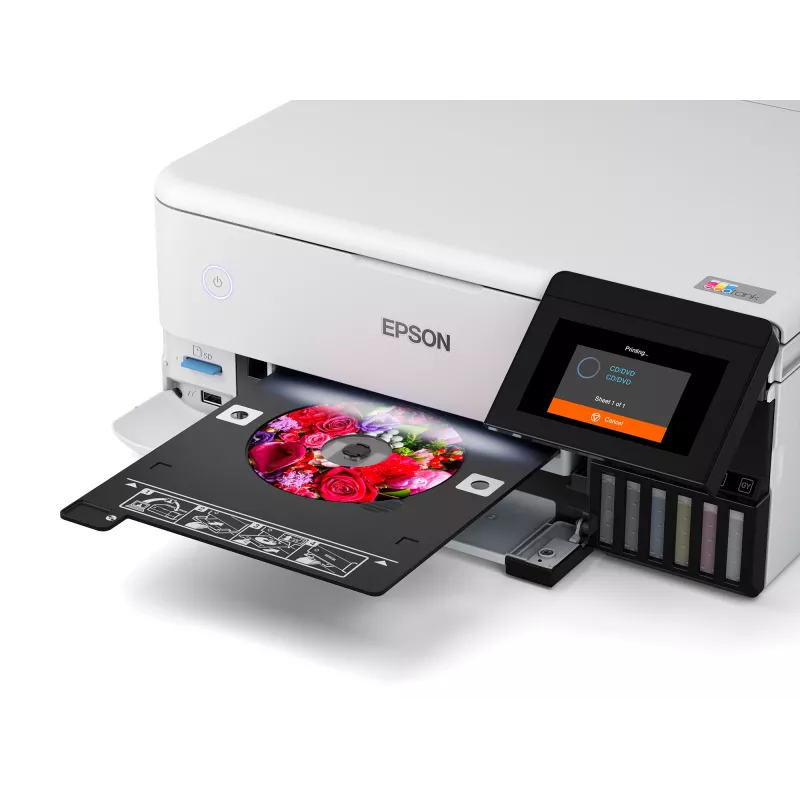 Multifunkčná atramentová tlačiareň Epson EcoTank L8160 — farebná tlač, 5760x1440 DPI, 32 ppm, A4, Wi‑Fi, duplex