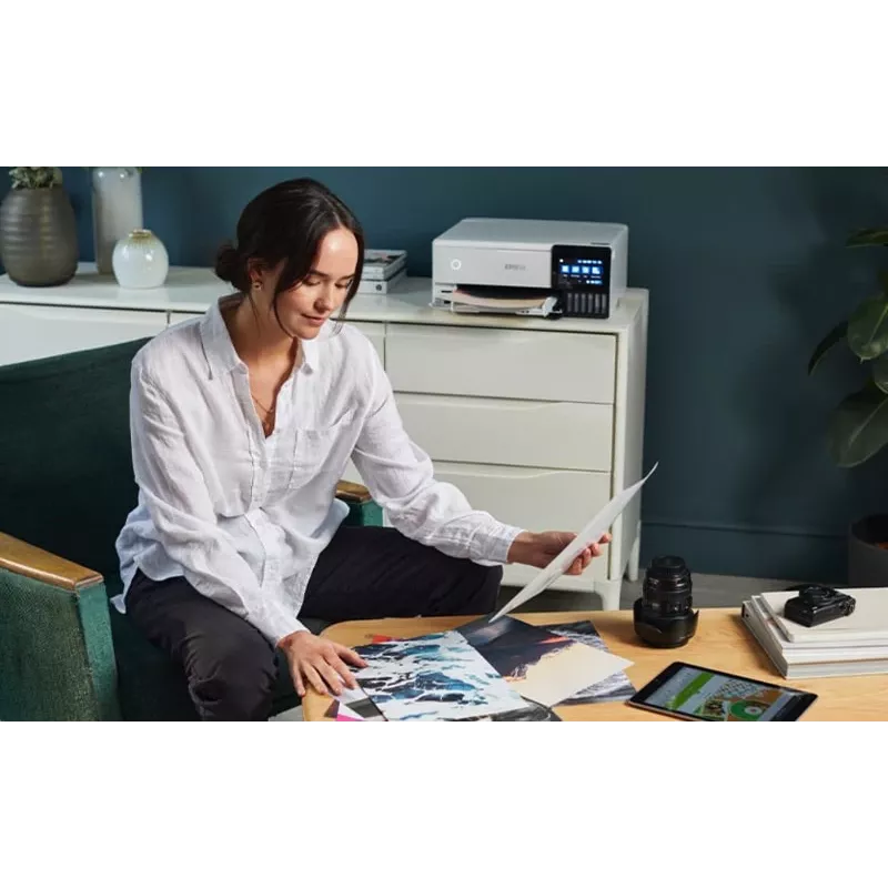 Multifunkčná atramentová tlačiareň Epson EcoTank L8160 — farebná tlač, 5760x1440 DPI, 32 ppm, A4, Wi‑Fi, duplex