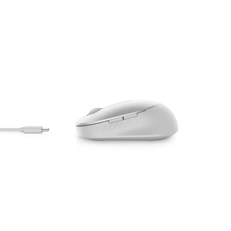 DELL Pro Premium Compact myš – MS7421W – platinová-strieborná, obojručná, optická, RF Wireless + Bluetooth, 1600 DPI, platinová, strieborná (otvorený obal)