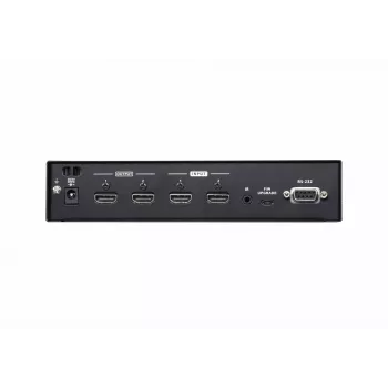 ATEN 2x2 4K HDMI Matrix Switch, až do 15 m, AV matrix prepínač, 10,2 Gbit/s, 340 MHz, 4096 x 2160 pixelov, 4096 x 2160, 3840 x 2160, čierny