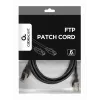 Gembird PP6-2M/BK Cat6 FTP patch kábel, 2 m, čierny