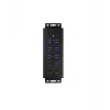 ICY BOX IB-HUB1703-QC3 USB 3.2 Gen 1 (3.1 Gen 1) Type-B 5000 Mbit/s čierny