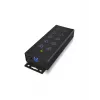 ICY BOX IB-HUB1703-QC3 USB 3.2 Gen 1 (3.1 Gen 1) Type-B 5000 Mbit/s čierny