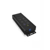 ICY BOX IB-HUB1703-QC3 USB 3.2 Gen 1 (3.1 Gen 1) Type-B 5000 Mbit/s čierny