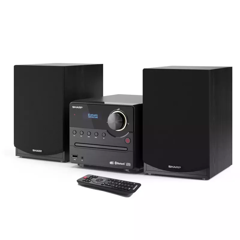 Sharp XL-B517D domáci audio mikrosystém 45 W čierny
