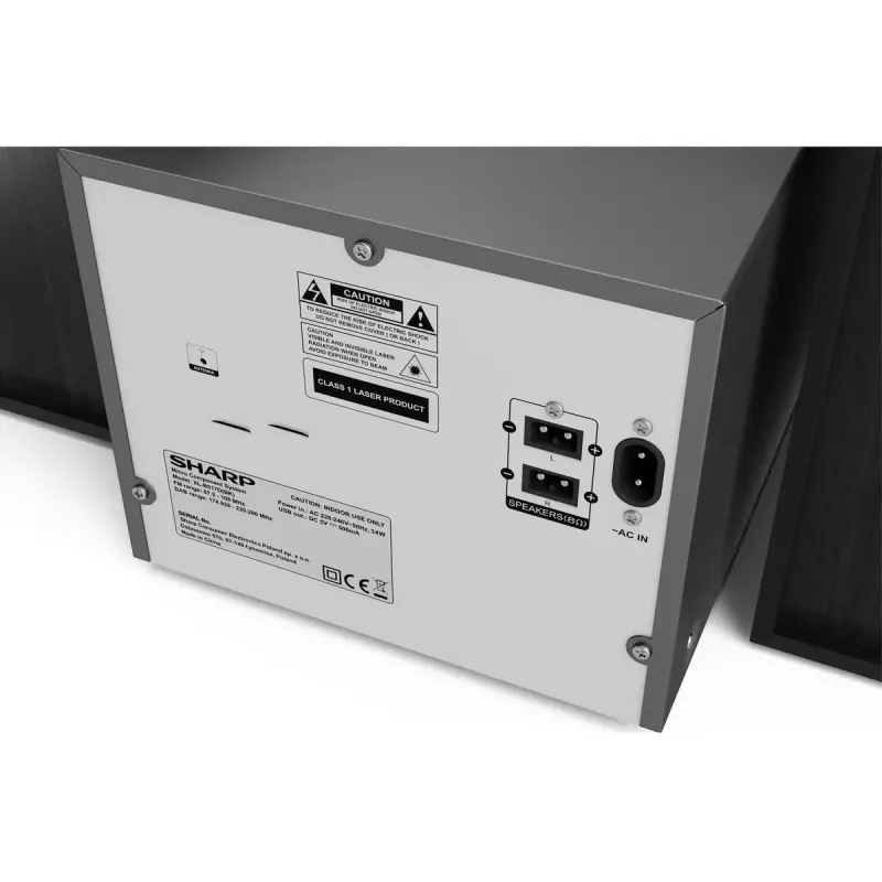 Sharp XL-B517D domáci audio mikrosystém 45 W čierny