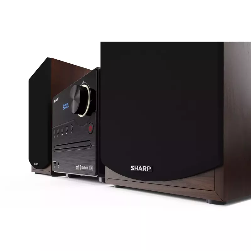 Sharp XL-B517D domáci audio mikrosystém 45 W hnedý