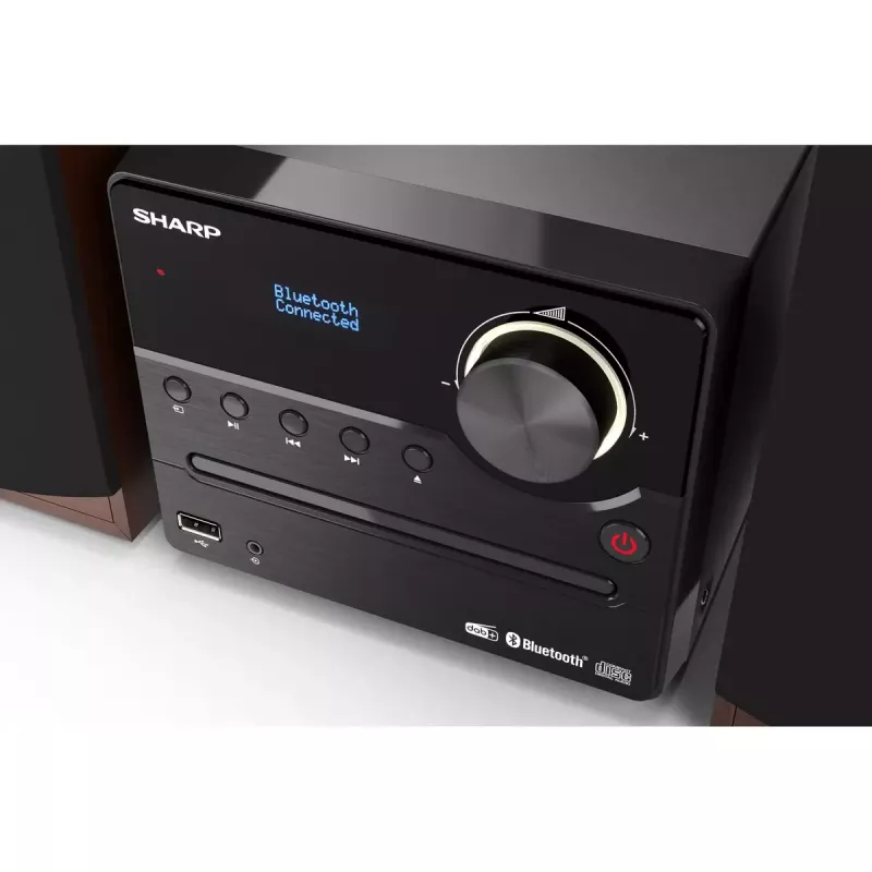 Sharp XL-B517D domáci audio mikrosystém 45 W hnedý