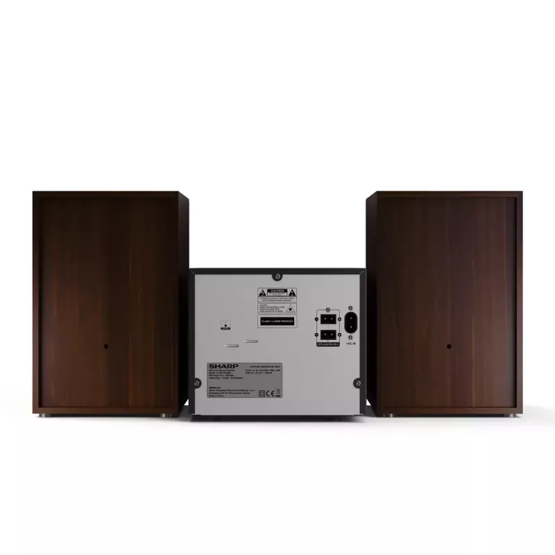 Sharp XL-B517D domáci audio mikrosystém 45 W hnedý