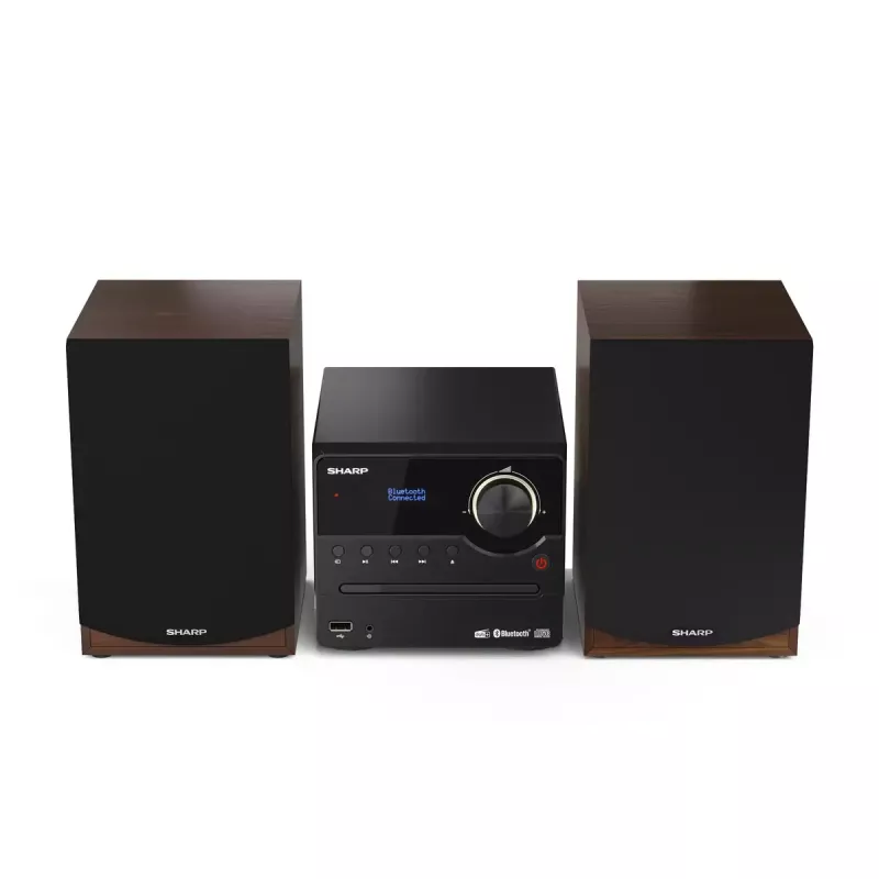 Sharp XL-B517D domáci audio mikrosystém 45 W hnedý