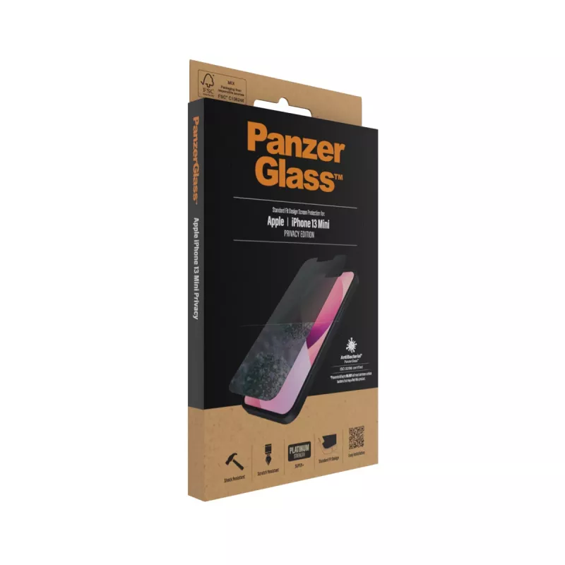 PanzerGlass ® ochranné sklo súkromia iPhone 13 Mini | Standard Fit