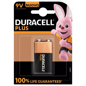 Jednorazová batéria Duracell 9V Plus 100 alkalická, 9 V, 1 ks