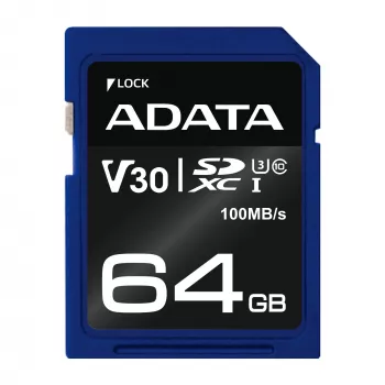 ADATA ASDX64GUI3V30S-R pamäťová karta 64 GB SDXC UHS-I trieda 10