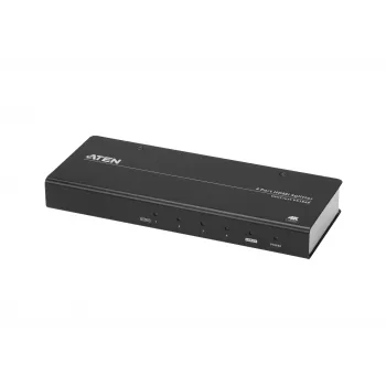 ATEN 4-port True 4K at 60Hz (4:4:4), HDMI rozbočovač, HDMI, 4x HDMI, 4096 x 2160 pixelov, čierna, kov, 4K Ultra HD
