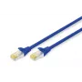 DIGITUS Patch kábel - CAT6a - S/FTP - Snagless - Cu - 50 cm - modrý