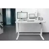 DIGITUS Elektricky výškovo nastaviteľný stôl 120x60x12cm s USB biely