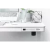 DIGITUS Elektricky výškovo nastaviteľný stôl 120x60x12cm s USB biely