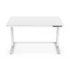 DIGITUS Elektricky výškovo nastaviteľný stôl 120x60x12cm s USB biely