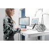 DIGITUS Elektricky výškovo nastaviteľný stôl 120x60x12cm s USB biely