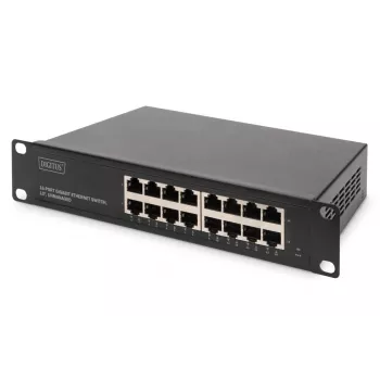 DIGITUS 16-portový Gigabit Ethernet switch 10 palcov unmanaged