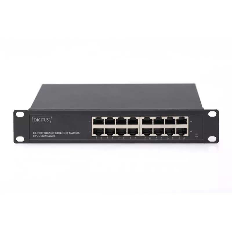 DIGITUS 16-portový Gigabit Ethernet switch 10 palcov unmanaged