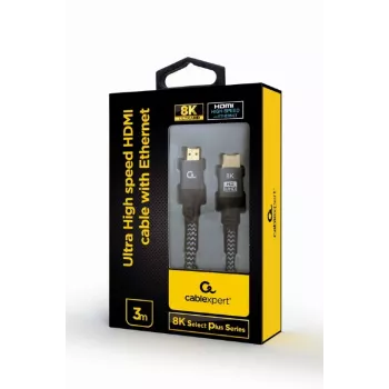 GEMBIRD Ultra High Speed HDMI kábel s Ethernetom, „8K Select Plus Series“, 3 m