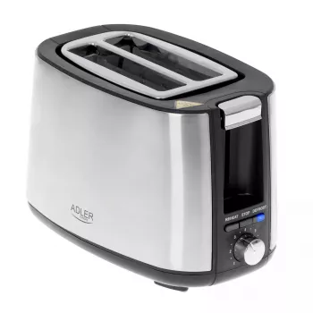 Adler AD 3214 hriankovač, 2 otvory, nehrdzavejúca oceľ, 750 W