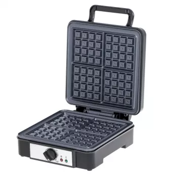 Waffleovač Adler AD 3049, 4 štvorcové wafle, nepriľnavý povrch, 1800 W, čierny
