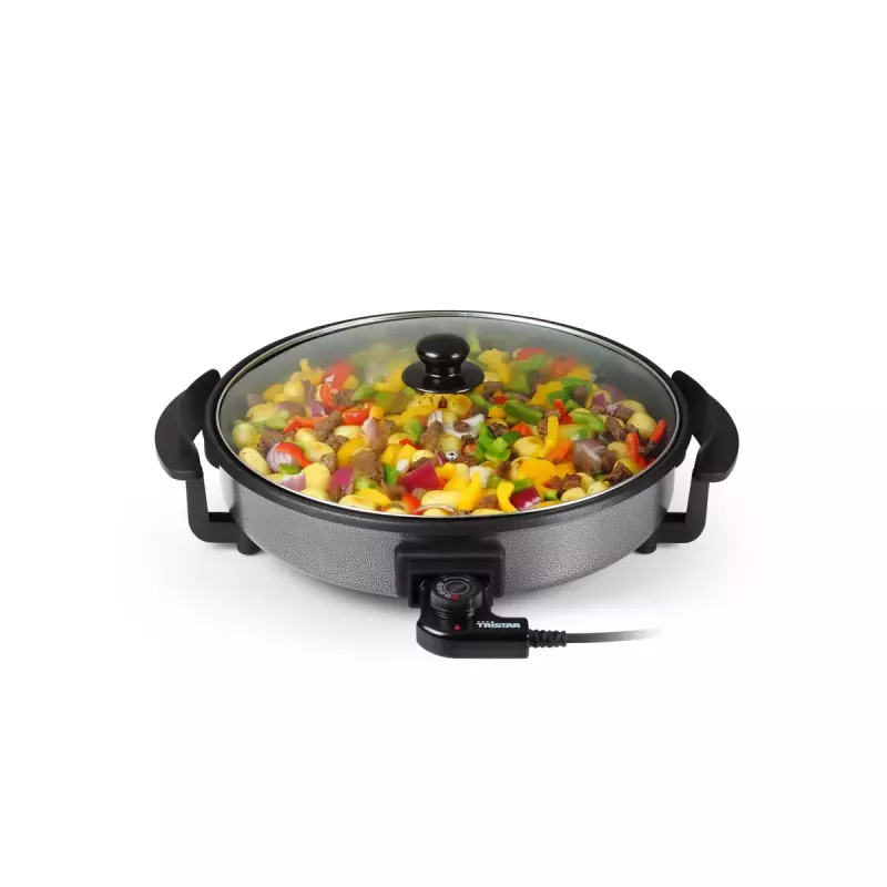 Grilovacia panvica Tristar PZ-2964 multifunkčná okrúhla čierna 40 cm