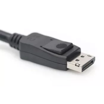 DIGITUS DisplayPort prepojovací kábel, DP M/M, 3 m so zaistením, Ultra HD 8K, verzia 1.3/1.4, čierny