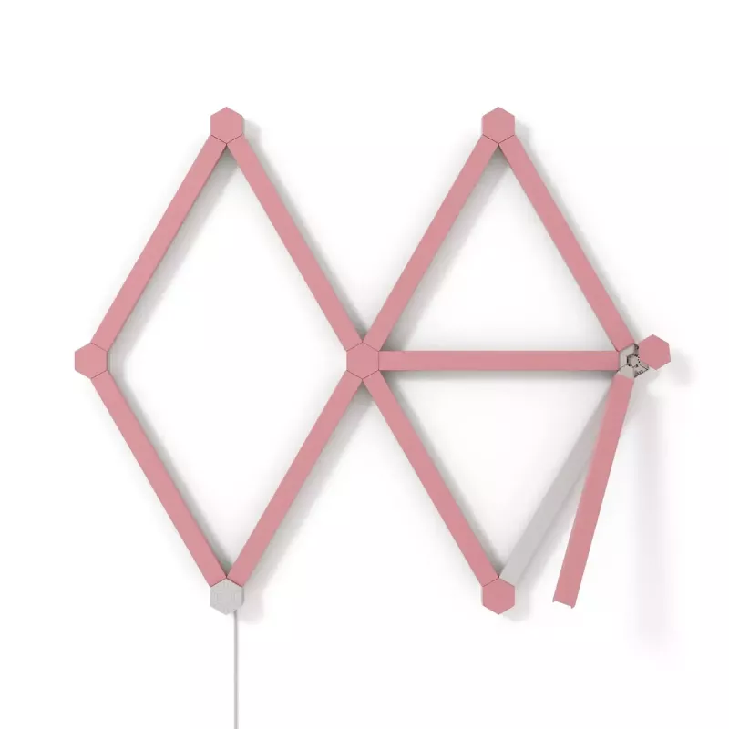 Nanoleaf Lines Skin NL59-0001PM-9PK, 60 stupňov, ružová matná, 9 ks