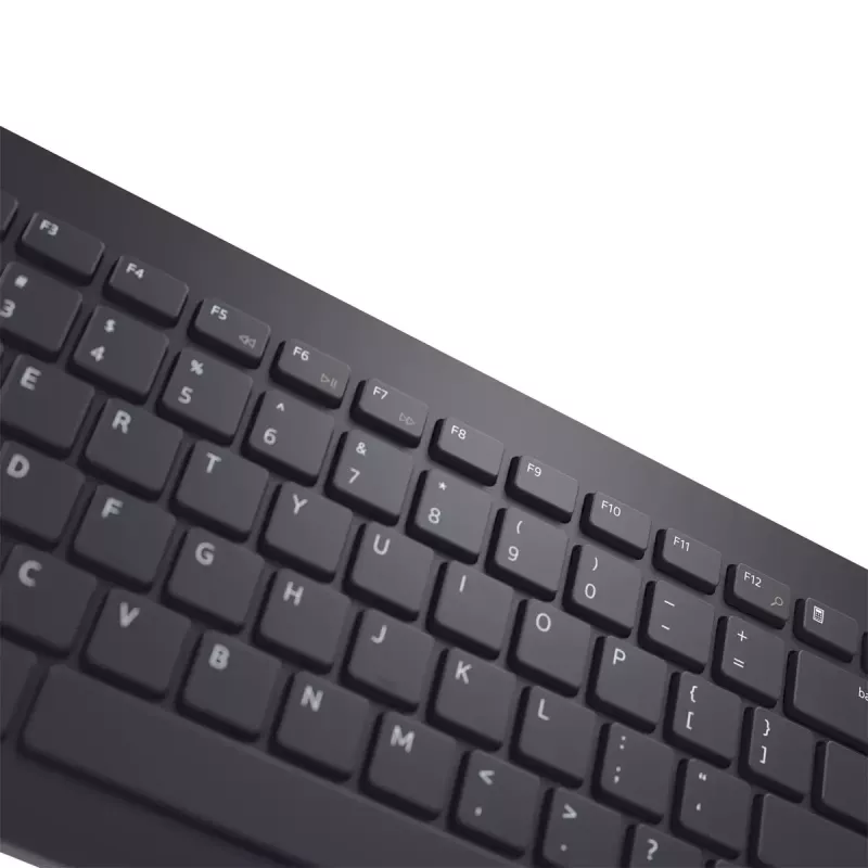 Bezdrôtová sada klávesnice a myši Dell KM3322W — full-size QWERTY, RF bezdrôtová, čierna, na kancelárske použitie