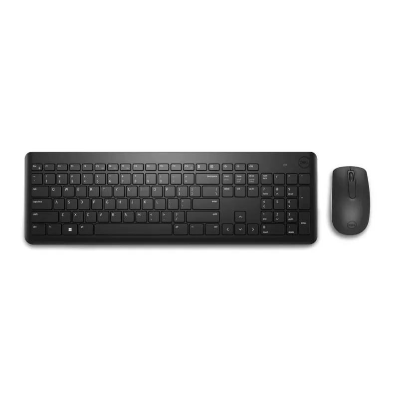 Bezdrôtová sada klávesnice a myši Dell KM3322W — full-size QWERTY, RF bezdrôtová, čierna, na kancelárske použitie