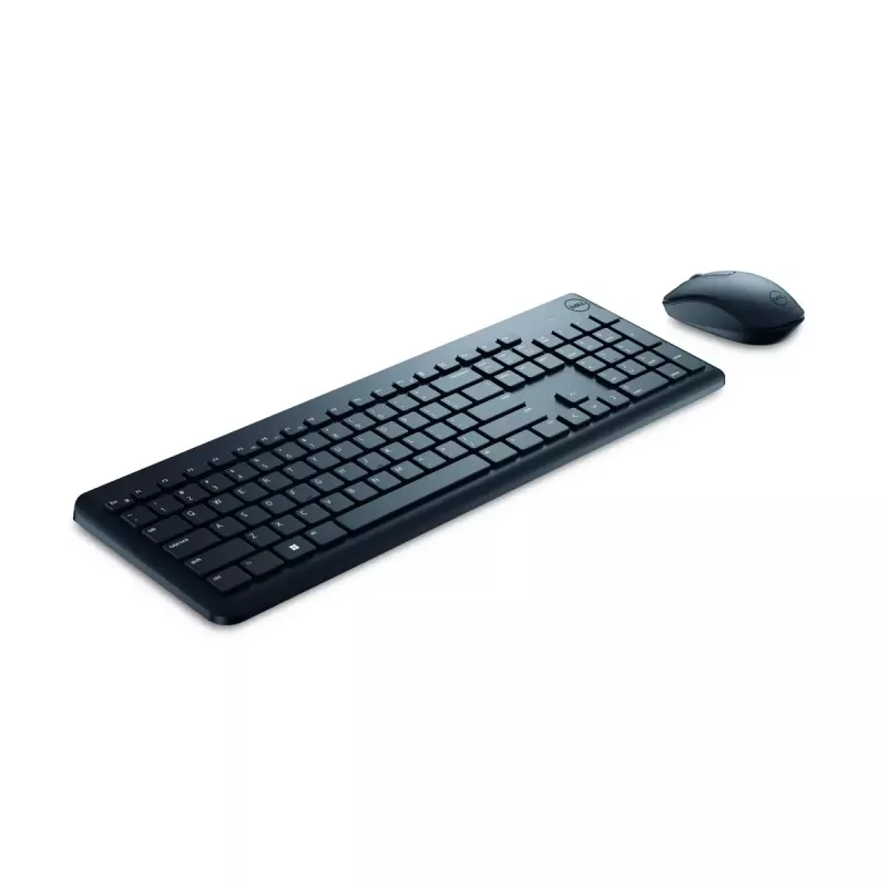 Bezdrôtová sada klávesnice a myši Dell KM3322W — full-size QWERTY, RF bezdrôtová, čierna, na kancelárske použitie