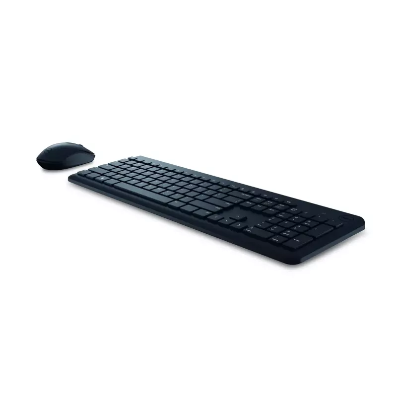 Bezdrôtová sada klávesnice a myši Dell KM3322W — full-size QWERTY, RF bezdrôtová, čierna, na kancelárske použitie