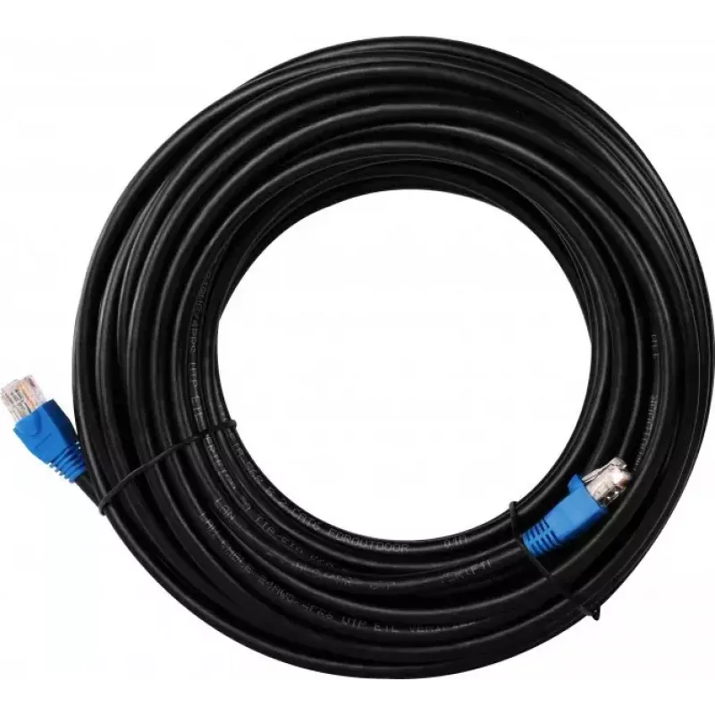 Sieťový kábel Goobay CAT 6 U/UTP RJ-45 Cat6 15 m čierny