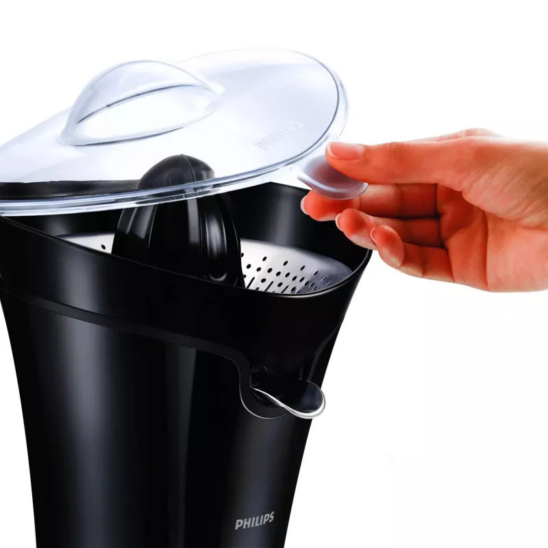 Odšťavovač Philips Avance Collection HR2752/90, citrusový lis, 85 W, čierny, proti odkvapkávaniu, úložisko na kábel