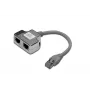 DIGITUS CAT 5e patch kábel adaptér 2x RJ45 konektor samica na 1x RJ45 konektor samec 0,19 m