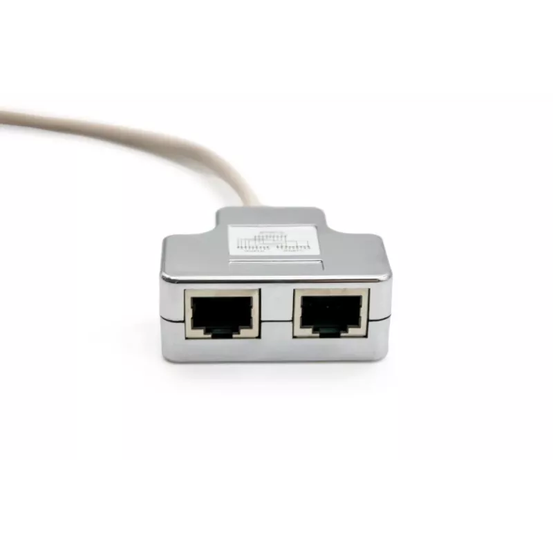 DIGITUS CAT 5e patch kábel adaptér 2x RJ45 konektor samica na 1x RJ45 konektor samec 0,19 m